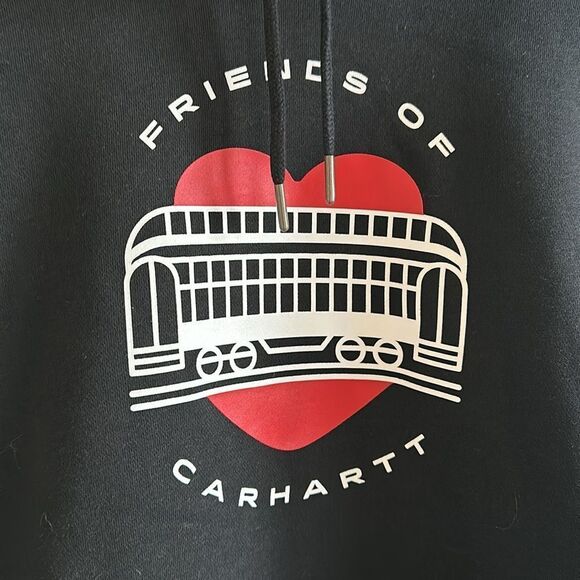 FRIENDS OF CARHARTT GRAPHIC SWEATSHIRT WOMENS PLUS SIZE 3X (24w-26w) NWT BLACK - Picture 5 of 9